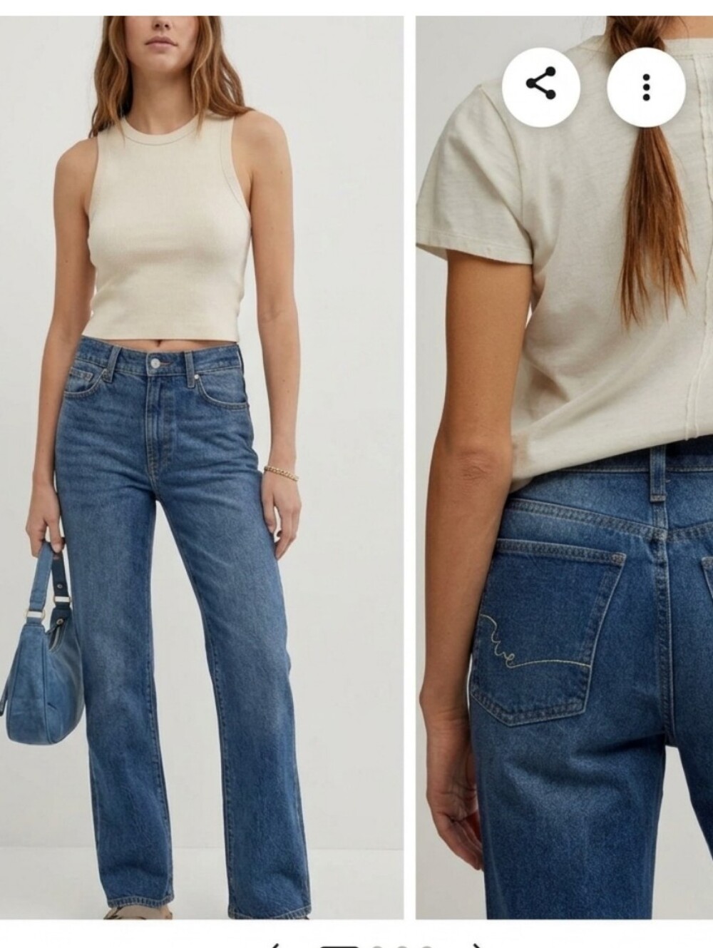 Free People We The Free Holly High Rise Bootcut Button Fly Jeans Blue